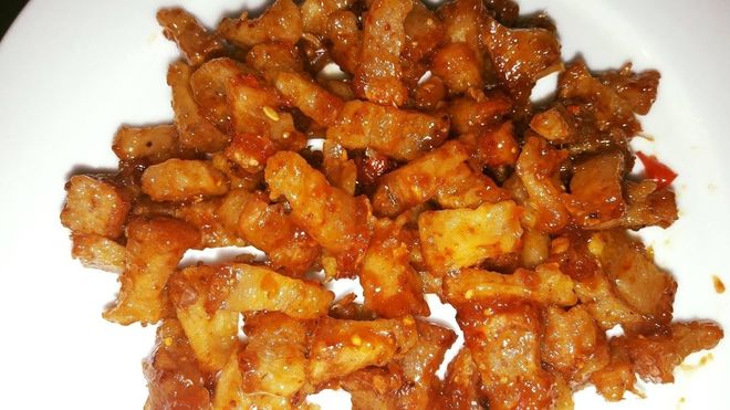món tóp mỡ chiên nước mắm