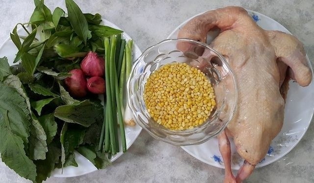 nguyên liệu nấu cháo chịm bồ câu nguyên con