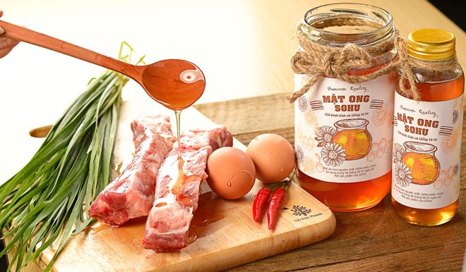 nguyên liệu rán thịt lợn với mật ong