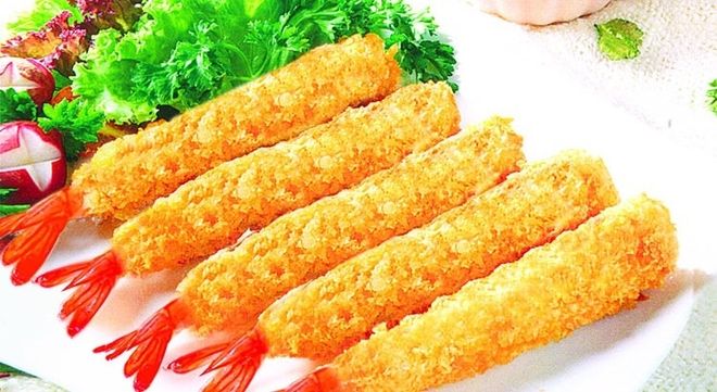 chiên tôm vàng
