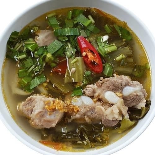 canh sườn nấu dưa chua