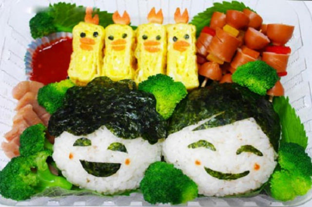 cách làm cơm bento tình yêu
