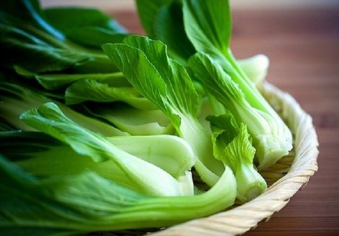 cải thìa rửa sạch