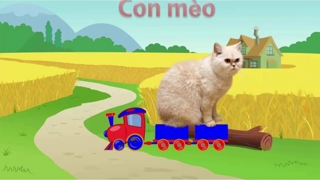 cho bé mô phỏng tiếng kêu con vật