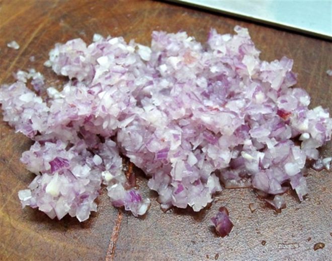 hành băm nhuyễn