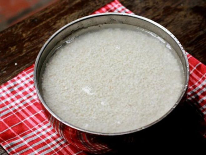 ngâm gạo nếp