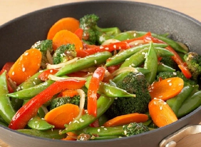 rau xào thập cẩm hấp dẫn