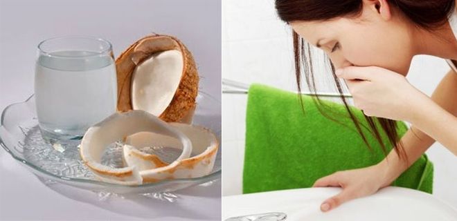 nước dừa có thể làm tình trạng ốm nghén ở 3 tháng đầu trở nên nặng nề hơn