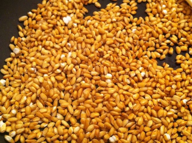 gạo lứt rang làm bột