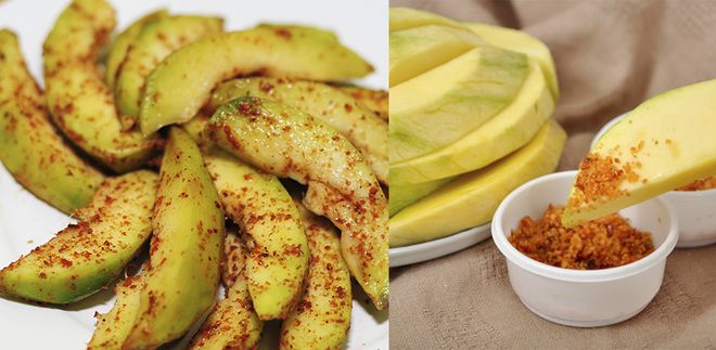 muối ớt chấm hoa quả