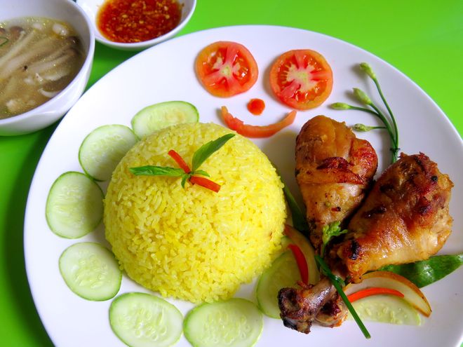 cơm gà luộc