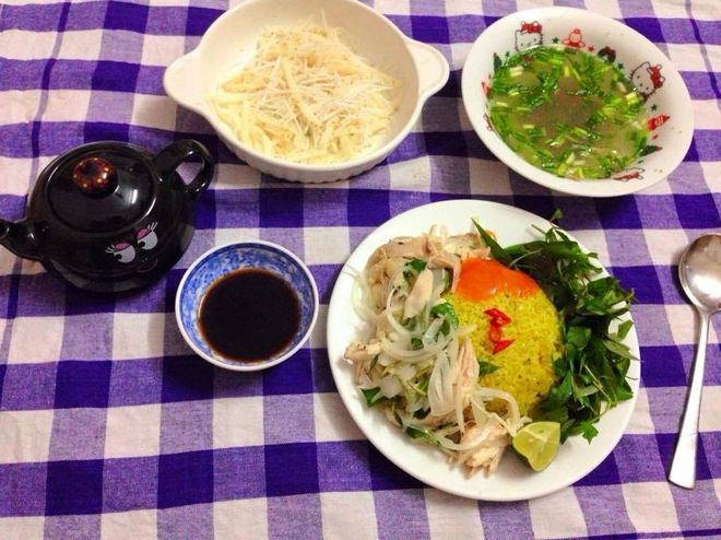 cách làm cơm gà bà buội