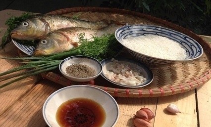 nguyên liệu cháo cá chép