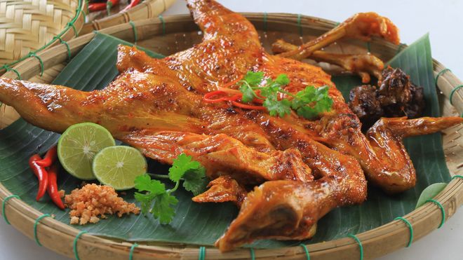 gà nướng than