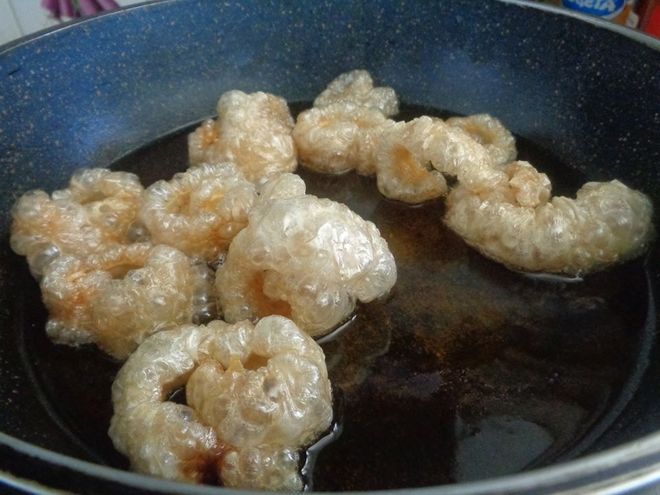 chiên da heo