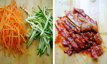 nguyên liệu cơm trộn kim chi