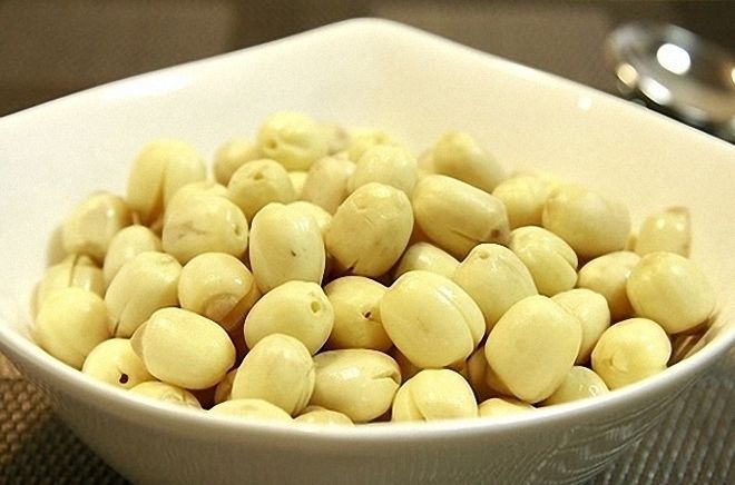 hạt sen bóc vỏ