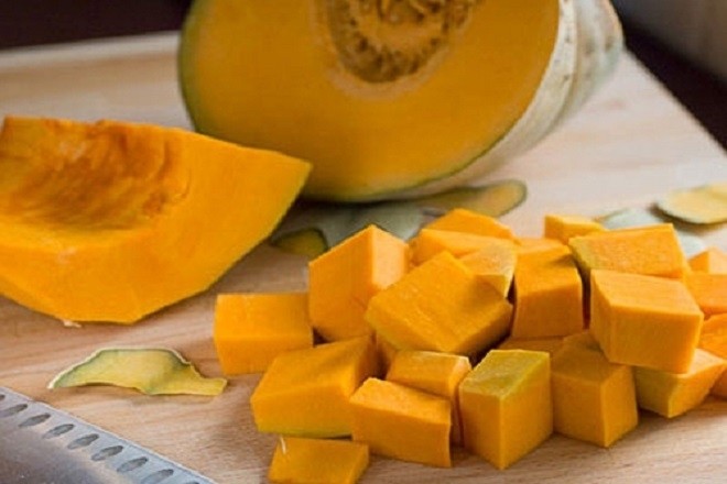 bí đỏ đem cắt nhỏ