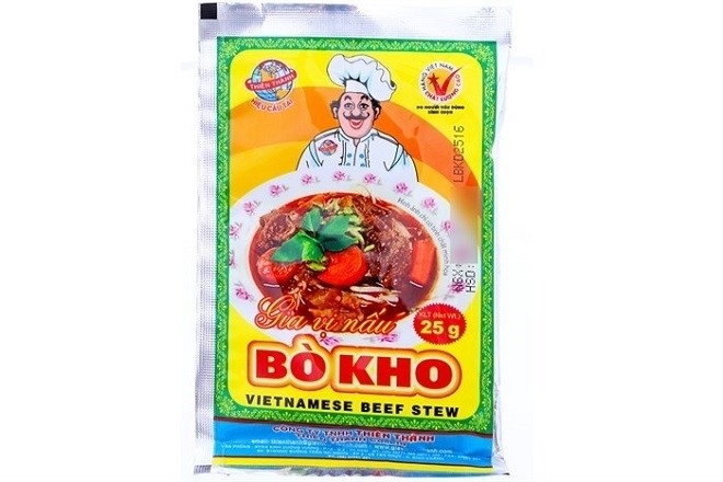 gói gia vị bò kho