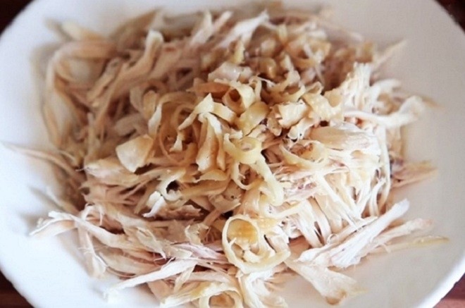 xé sợi gà