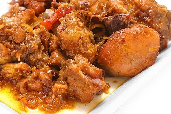 gà kho sả