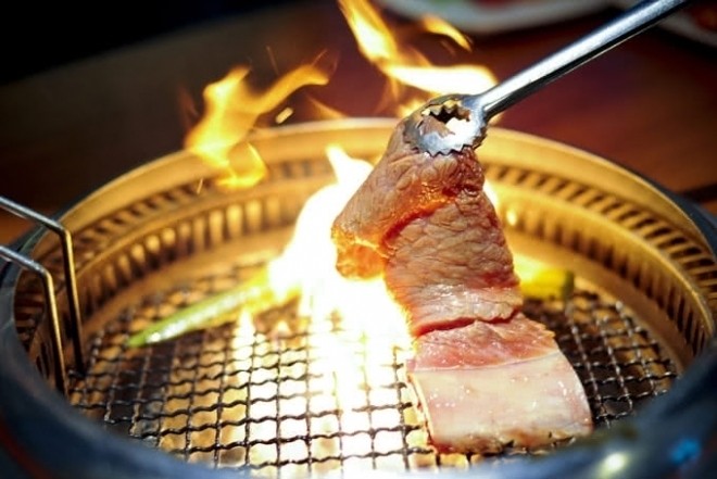 miếng thịt lợn nướng