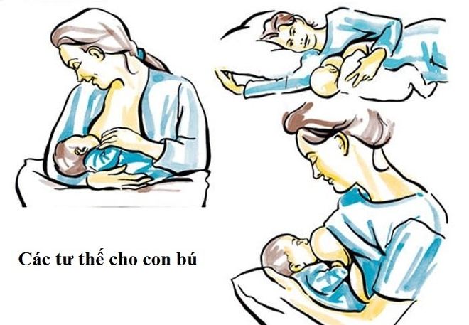 cách cho bé bú đúng cách