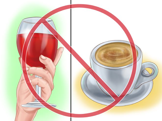 tránh uống rượu, bia, cà phê