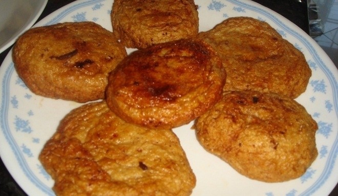 chả cá chiên vàng