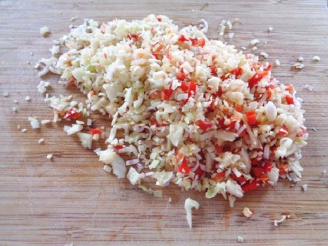 tỏi, ớt băm nhuyễn