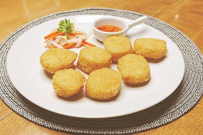 xôi rán nhân đậu xanh