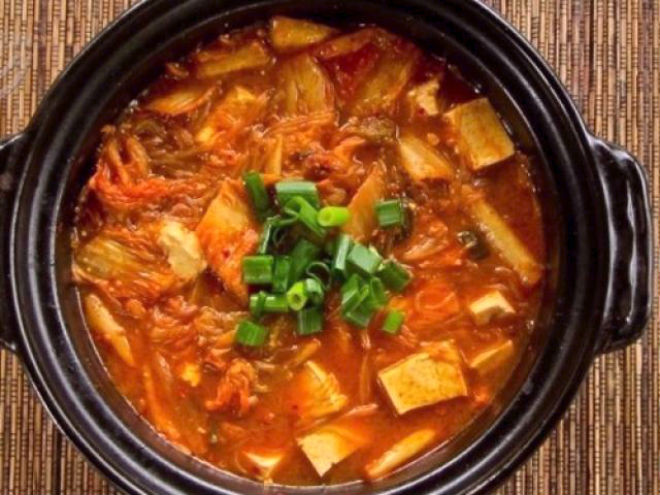 cách làm canh kim chi chay
