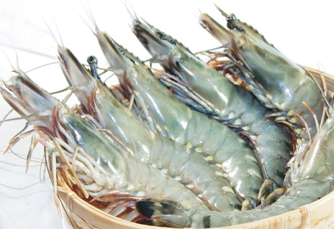 tôm rửa sạch, để ráo