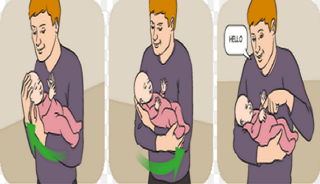 cách bồng trẻ sơ sinh an toàn