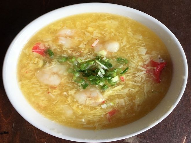 cách làm canh trứng gà hải sản
