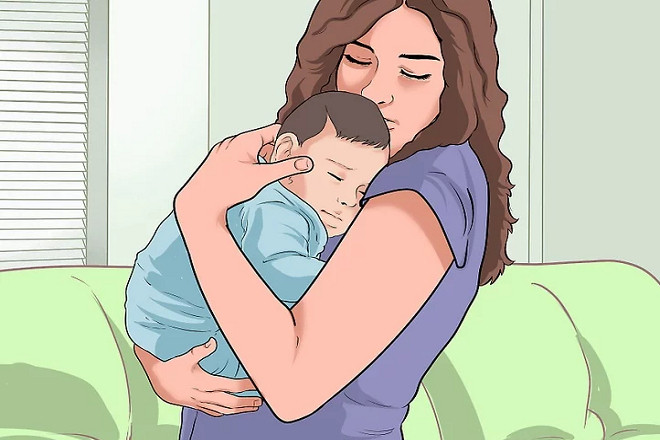 mô phỏng cách bế trẻ sơ sinh