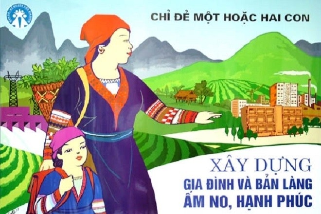 áp phích tuyên truyền luật kế hoạch hóa gia đình