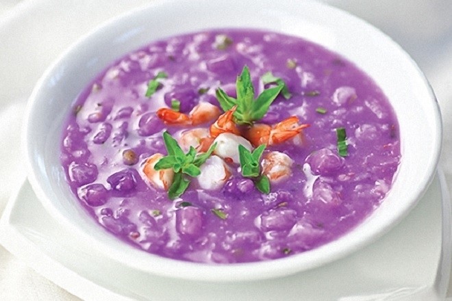 cháo tôm khoai mỡ