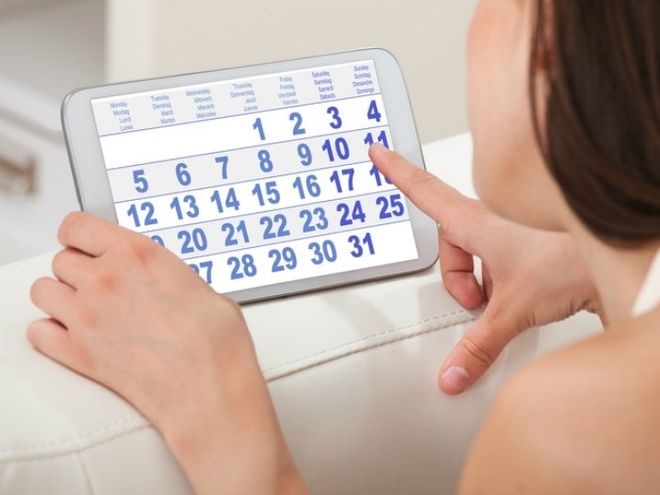 dựa theo ngày đầu tiên của kỳ kinh cuối