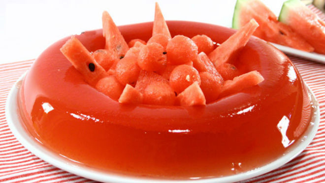 cách làm rau câu dưa hấu