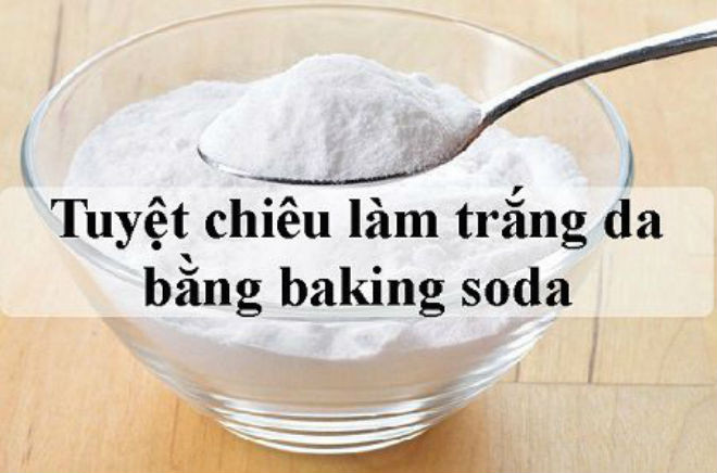 bột tắm trắng từ baking soda