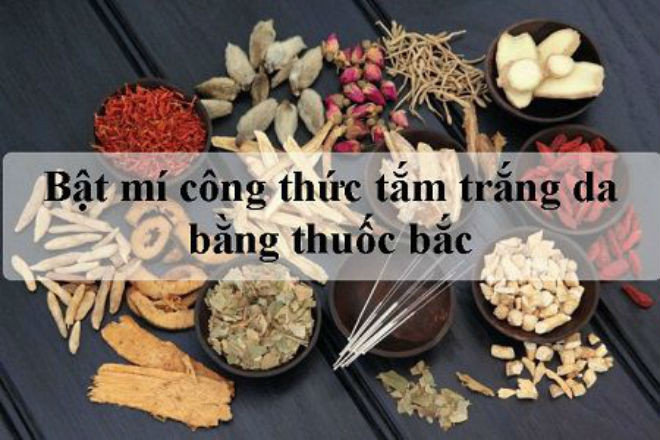 bột tắm trắng từ thuốc bắc