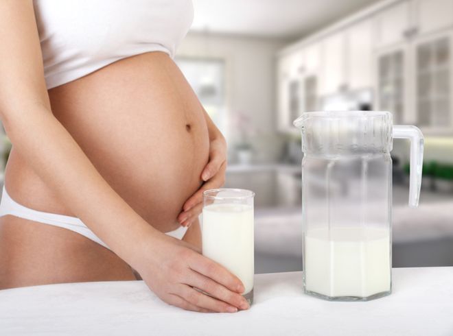 bà bầu uống sữa