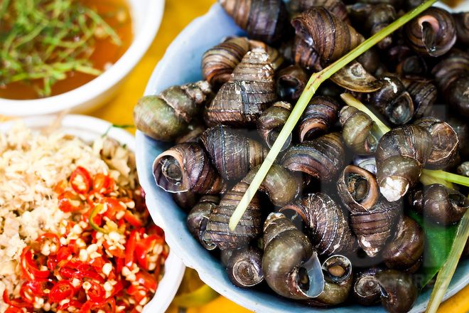 bà bầu ăn ốc