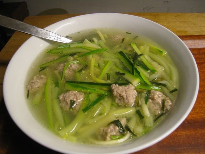 cách nấu canh bầu với thịt bằm