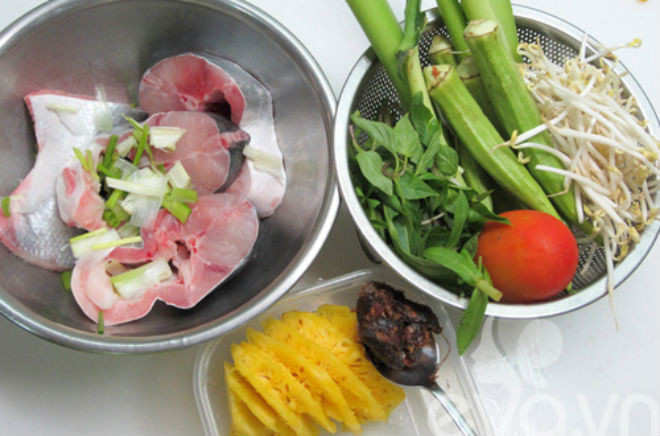 nguyên liệu nấu canh chua cá basa
