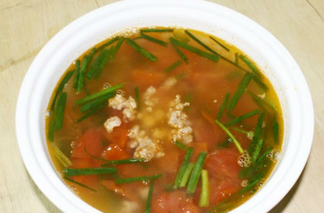 canh thịt băm nấu chua