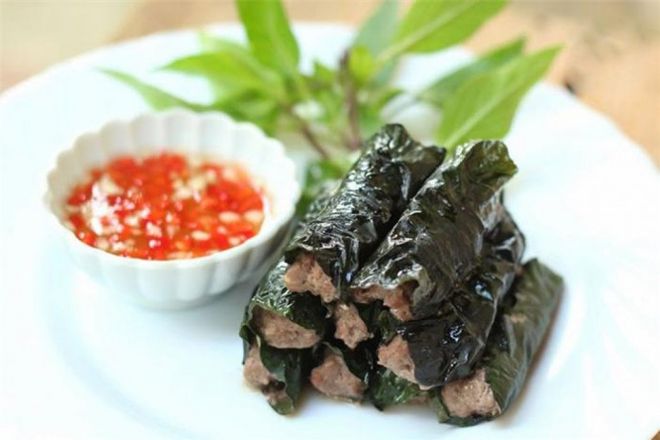 cách nướng thịt heo cuốn lá lốt