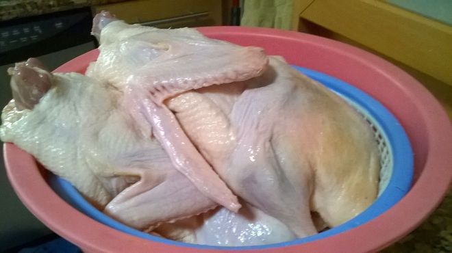 vịt rửa sạch, để ráo