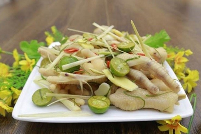 chân gà ngâm sả tắc